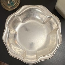 WMF Versilberte Schale punziert mit Wellenrand, Silberauflage/versilbert