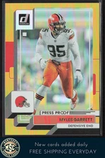 Myles Garrett 2022 Donruss Premium Press Proof #212 MINT Cleveland Browns