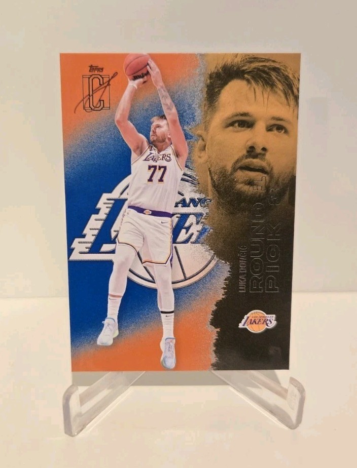 2025-26 Topps Signature Class #83 Luka Doncic Blue and Orange Los Angeles Lakers