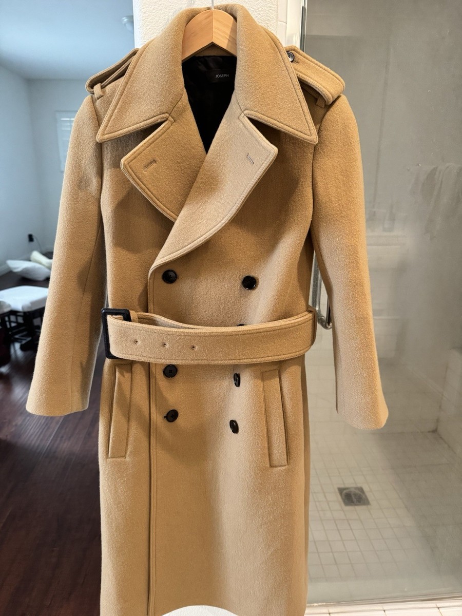 Joseph Double-Breasted Coat  Wool Xs