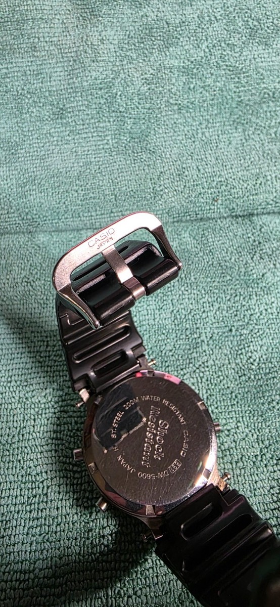 Casio G-shock Dw-5600c-1v 691 Module Model Speed Screw Back Wrist