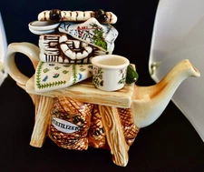 Portmeirion Novelty MINIATURE Botanic Gardening Garden Tea Pot Made in England