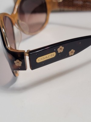 Coach Posey S467 Sunglasses - GUC - Tortoise Coach Posey S467 Oval Tortoise Sunglasses Gradient Brown  main image 2