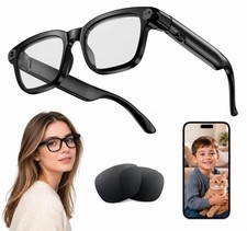 Smart Glasses 8MP Camera 4K Video Bluetooth AI Assistant Translation Photo Audio