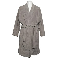 IKEA, Bademantel, Größe: S/M, ROCKAN, Grau, Baumwolle, Fischgräte, Frottee #rUj