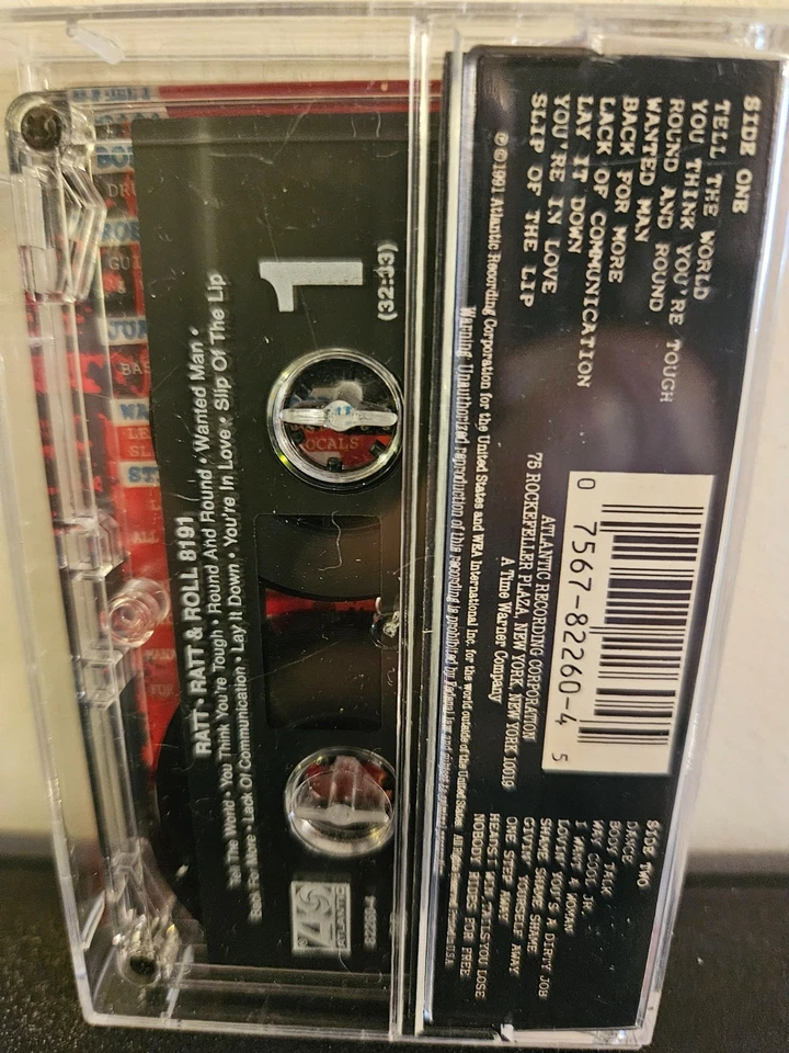 RATT Ratt & Roll 1991 CASSETTE TAPE GLAM/HAIR METAL HARD ROCK GREATEST HITS - Image 4 of 4