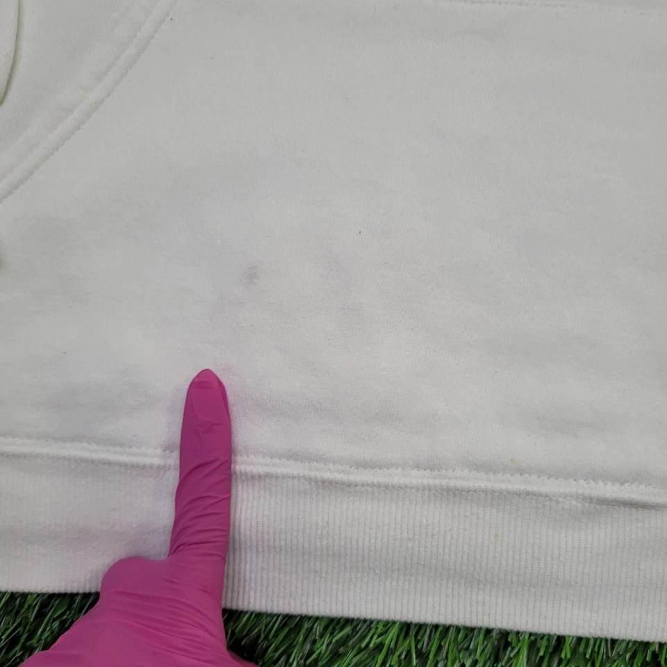 Винтажная женская толстовка с капюшоном 90-х Sailboat большая 22x24 белая - Изображение 3 из 4