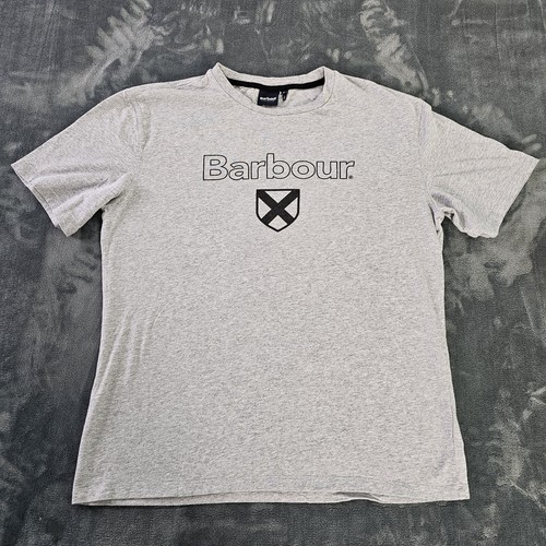 Barbour Logo Graphic T-Shirt Heather Gray Herren Gr. XL - Bild 1 von 7
