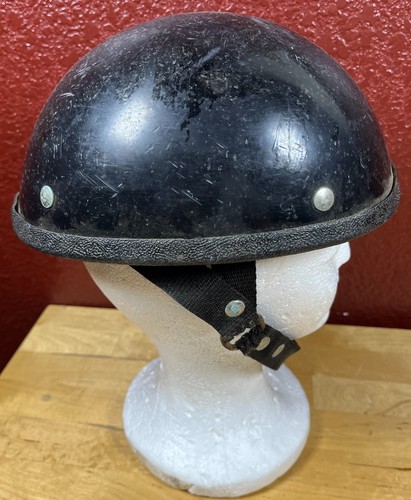 Frenchy’s Frenchy Motorcycle Half Helmet Vintage Black Bike Racing USA - Picture 5 of 11