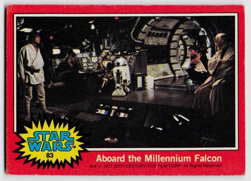 1977 Topps Star Wars #83 Aboard the Millennium Falcon — TAG (grade unconfirmed)