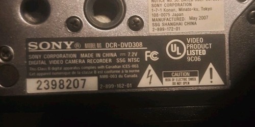 Sony Handycam DCR-DVD308 Digital Video Camcorder W/ Case Charger Battery - Picture 2 of 3