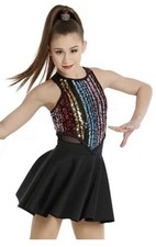 Weissman Sequin Stripe Dance Costume- Adult Small 11962 One Night Only