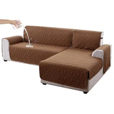 Genina Sectional L-Shaped Sofa Cover for Dogs - Reversible, Pet-Proof, Washable