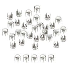 80Pcs, Silver 2mm Round Dome Rivets for DIY Leather Craft