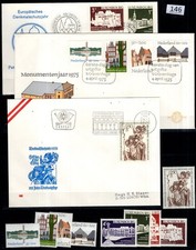 /// AUSTRIA, NETHERLANDS, LUXEMBOURG 1975 - FDC+MNH - ARCHITECTURE