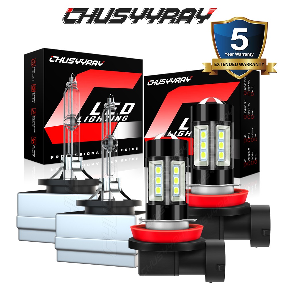 FOR BMW X5 07-2015 White Front HID Headlight High-Low + LED Fog Light Bulbs