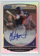 2013 Bowman Chrome Prospects Refractor 4/500 Christian Bethancourt Auto 3q5