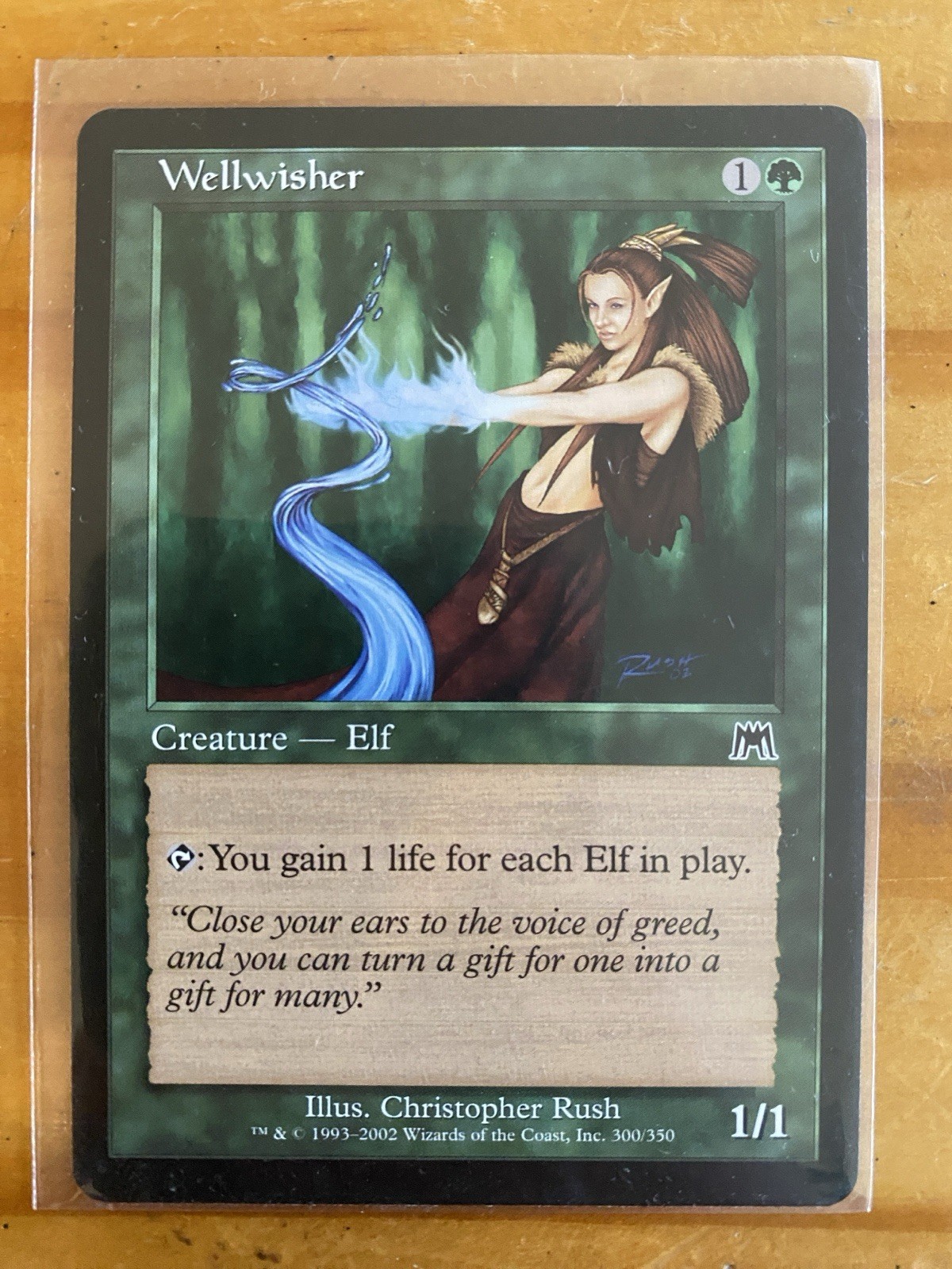 MTG Wellwisher Onslaught Regular Common Card 300/350 NM Condition