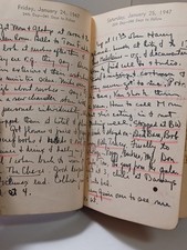 Calendar Yearbook 1947 Fred Clark Actor Original Diary JRR31
