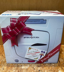 Sega Saturn Console Winter Limited Box Christmas NiGHTS Mouse Set Tested Japan