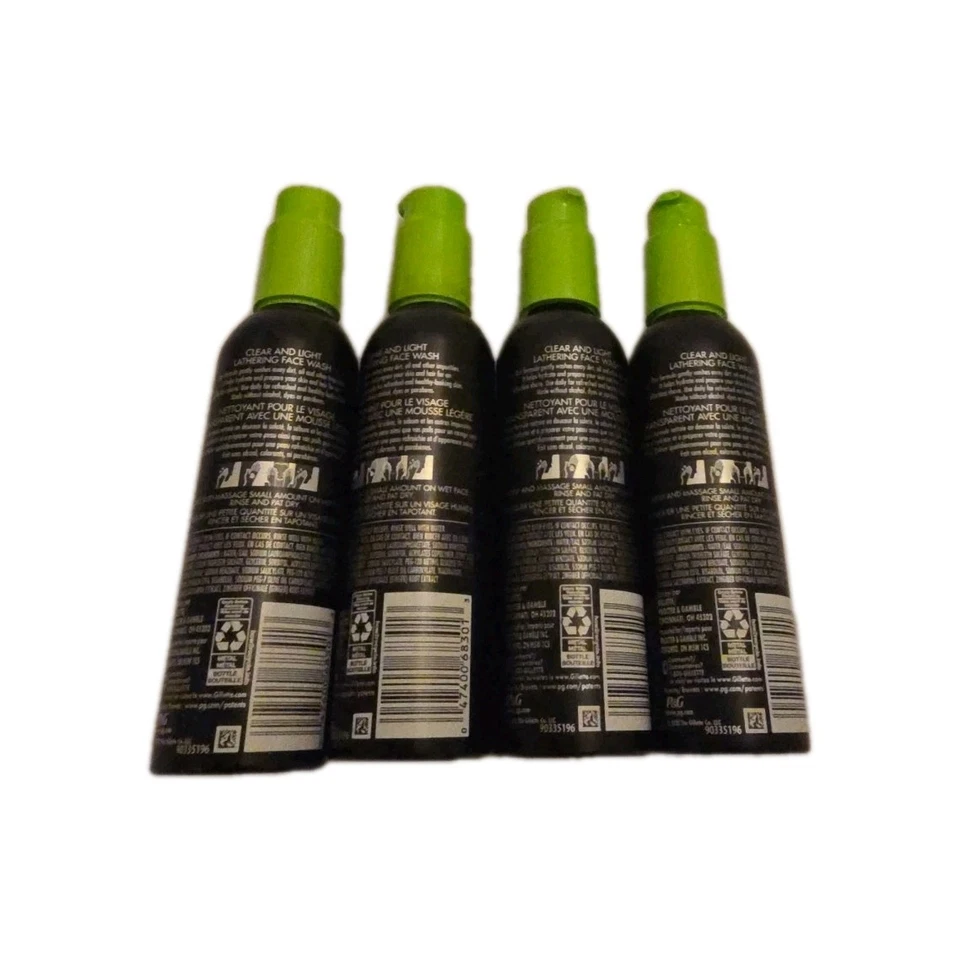 Gillette Labs Jabón Facial Hidratante Rápido Vitamina B3 Algas Marinas Paquete de 4 5 OZ Cada Botella Foto 4 de 4