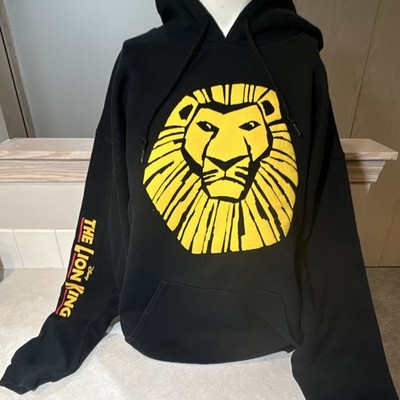 Disney Lion King Black Hoodie L The Lion King Broadway Musical Adult