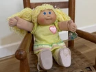 Vintage 1984 Cabbage Patch Kids Doll 17” Blonde Blue Eyes w Adoption Papers -