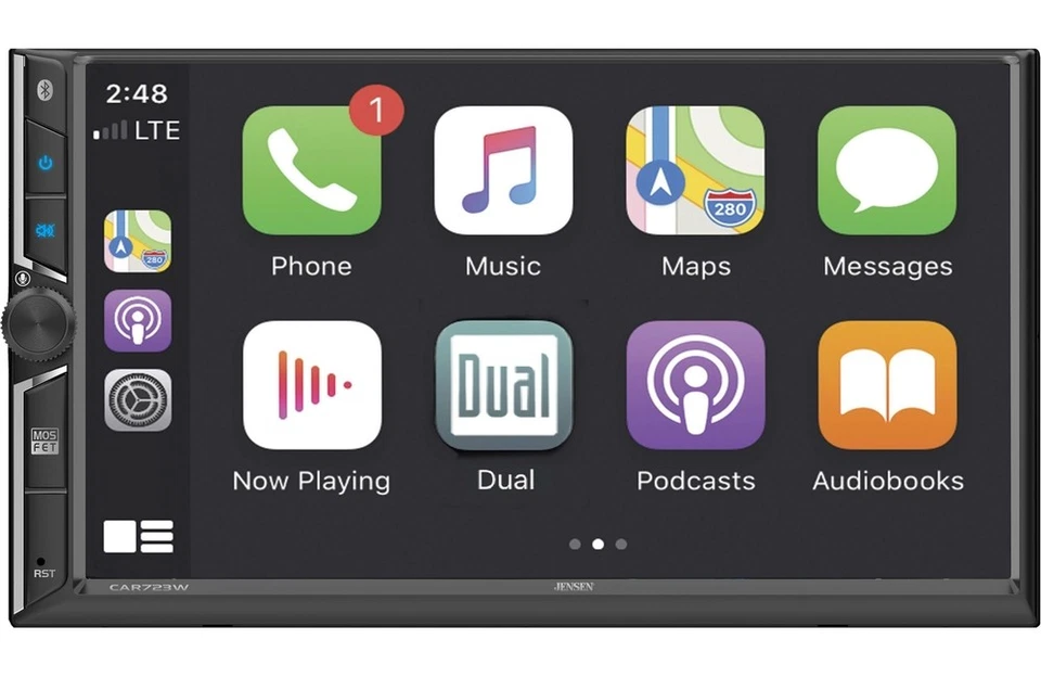 Jensen CAR723W Double DIN Touchscreen with Apple CarPlay, Android Auto - Image 2 of 4