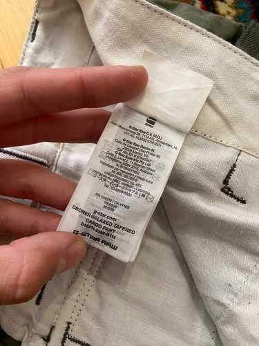 G-Star Raw 3D Tapered Cargo Mutipocket Olive Jeans Größe 33x32 - Bild 14 von 19