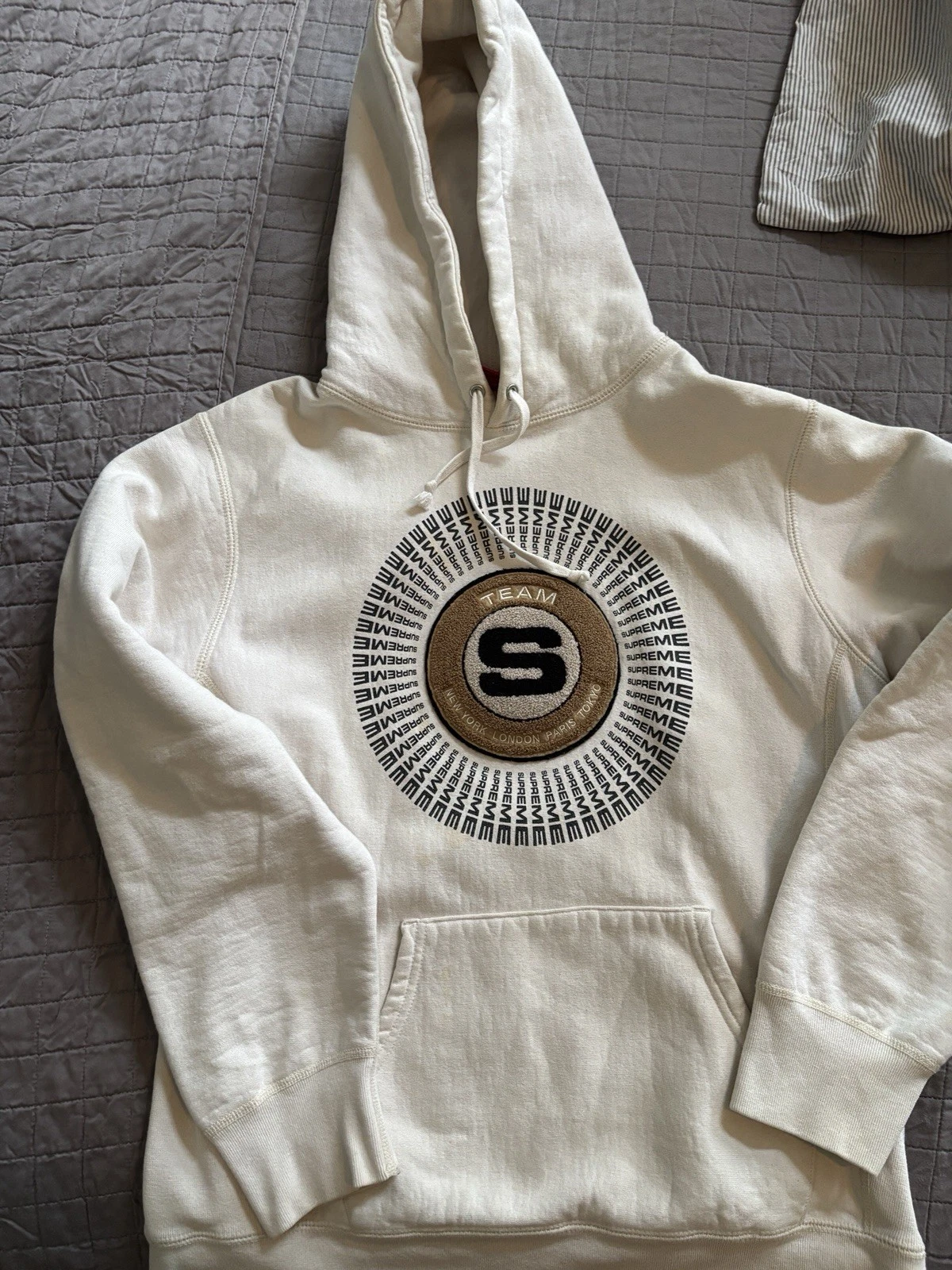 Felpa con cappuccio uomo Supreme Chinle Appliqué peso medio pesante