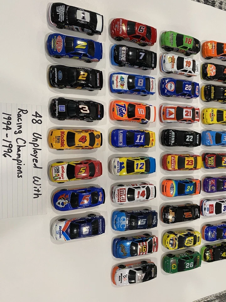 48 Racing Champions Black Window Cars from 1994-96. Some are Rare, with Car Case - Image 3 of 4