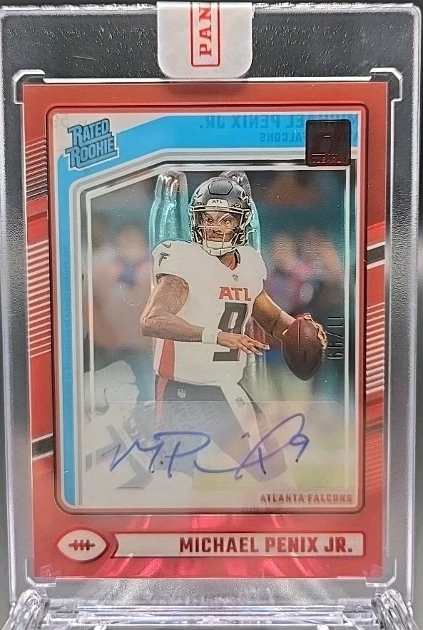 Michael Penix Panini Clearly Donruss #59 Red