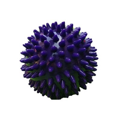 Lila 7 5 Cm PVC Spiky Hard Massage Ball Trigger Point Sport Hand Fuß Schmer BA