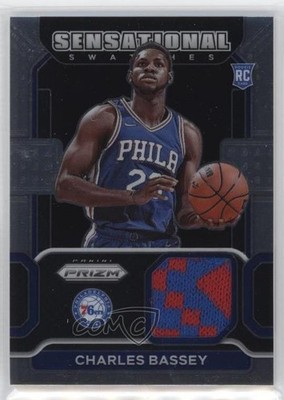 2021-22 Panini Prizm Sensational Swatches Charles Bassey #SW-CBS Rookie RC 1b23