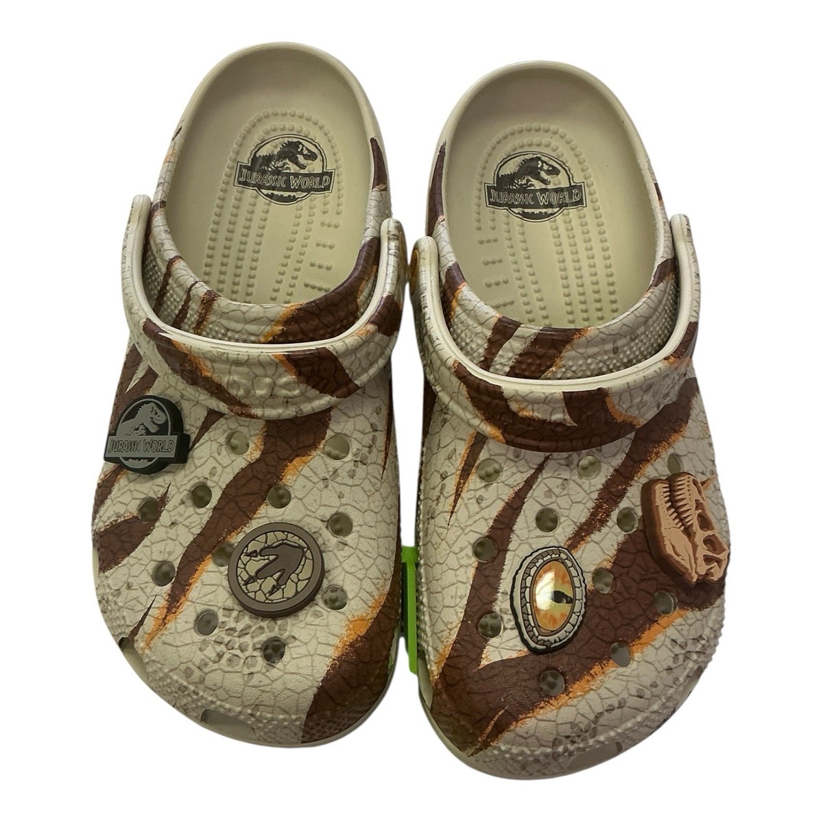 Crocs Jurassic World Park Clog Bone Brown Men’s Size Women’s Size Beige  Dino