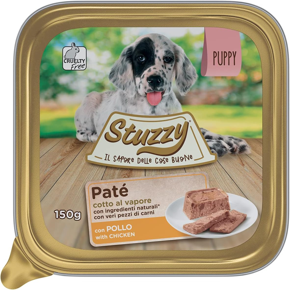 Multipack 22 Vaschette Umido Puppy Pollo 150g - Totale 3,3kg Cane