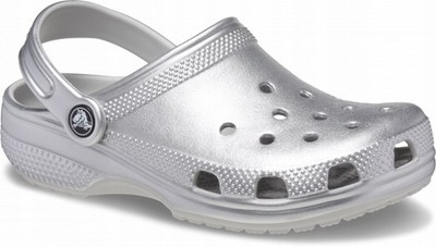 CROCS CLASSIC METALLIC CLOG T 209198 |C7 I EU 23-24| SILBER METALLIC