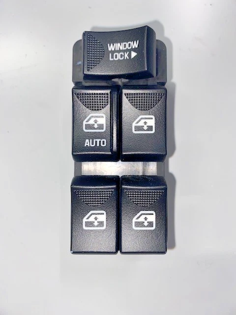2000-2005 GENUÍNO INTERRUPTOR DE JANELA DA PORTA LATERAL DO MOTORISTA GM, PEÇA NOVA DO FABRICANTE, P/N 10283834 - Imagem 2 de 4