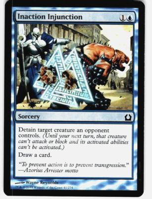 mtg wanted cards Inaction Injunction [41] [Return To Ravnica] [Foil] – Face to Face Games main image 0