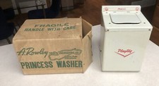 Antique Princess Playtag Toy Washer Washing Machine 1950  s Working With Box Doll