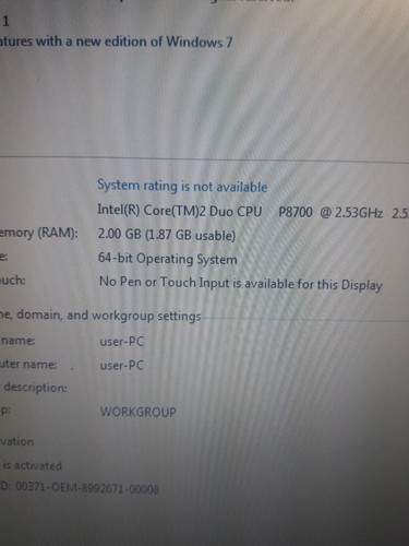 FINAL - HP EliteBook 6930p Core 2, 2GB RAM 250GB HDD Webcam Win 7 Office #619H - Picture 8 of 12