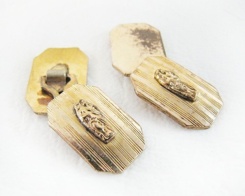 Unique Rare Victorian Edwardian Art Deco Mary And Child Madonna Cufflinks