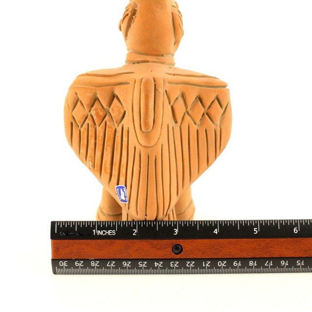 Fertility Statue Hand Crafted Fired Earthen Clay Sculpture Mexico 93/4