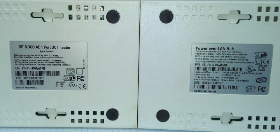 3x PowerDsine/ORiNOCO 1 Port DC Injector / Power over Lan HUB PD-PH-4001/AC/48  - Image 2 of 3