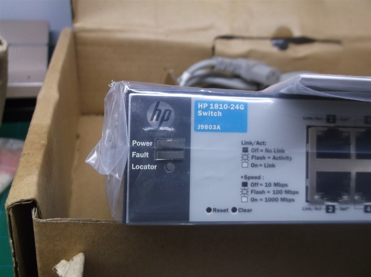 HP 1810-24G Switch J9803A（ 01） Amazon.com: HP Procurve J9803A 1810-24G 24 Port Gigabit