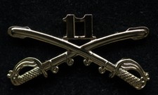 11TH CAVALRY CROSS SABER BADGE HAT PIN US ARMY VETERAN GIFT SABERS CAV SWORD