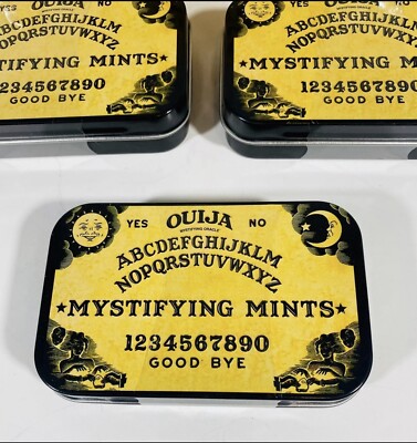 Ouija Board Mystifying Mints In Embossed Collectible Metal Tin Sealed Spooky