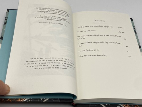 1999 1st Folio Society OLD MAN & THE SEA A Farewell to Arms SUN ALSO RISES RARE! - Imagen 15 de 24