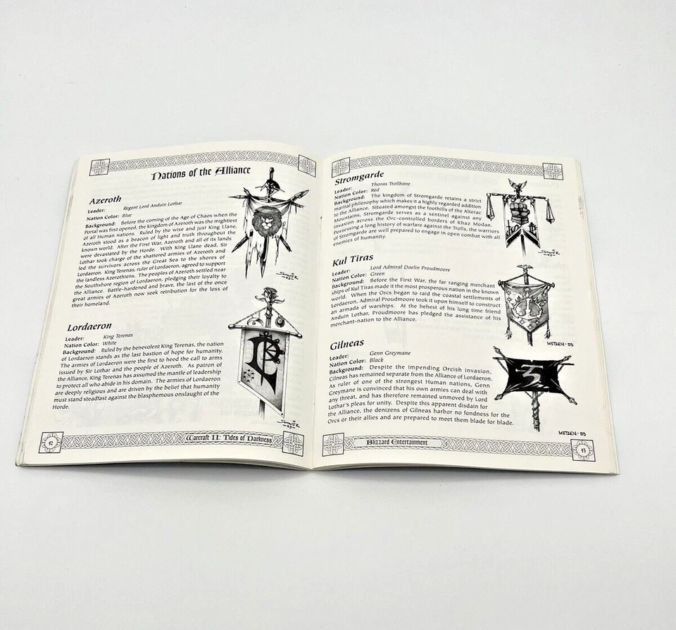 WarCraft II Tides of Darkness (PC/Mac Dos 2, 1995) Manual Guide Book ONLY - Image 3 of 4