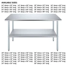 Stainless Steel Work Table | Metal Utility Table